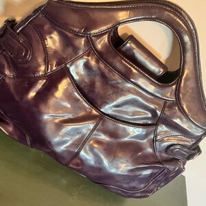 Maxx New York, plum purple Patton, leather bag